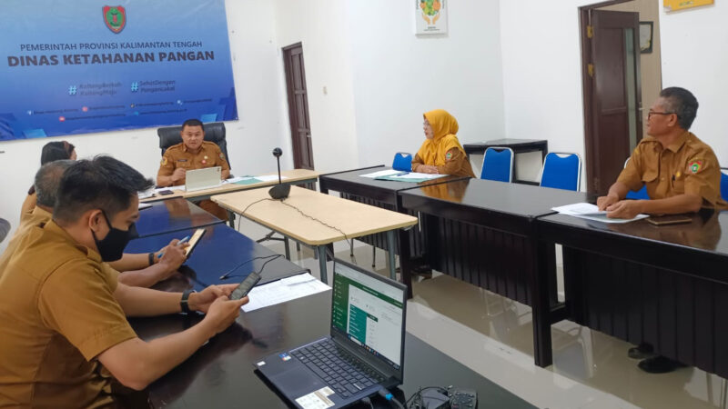 Dinas Ketahanan Pangan Kalteng Gelar Rapat Evaluasi Perkembangan Harga Beras