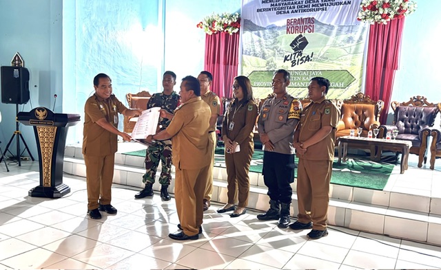 Desa Bungai Jaya Raih Predikat “Istimewa” Sebagai Desa Percontohan Antikorupsi Tahun 2025