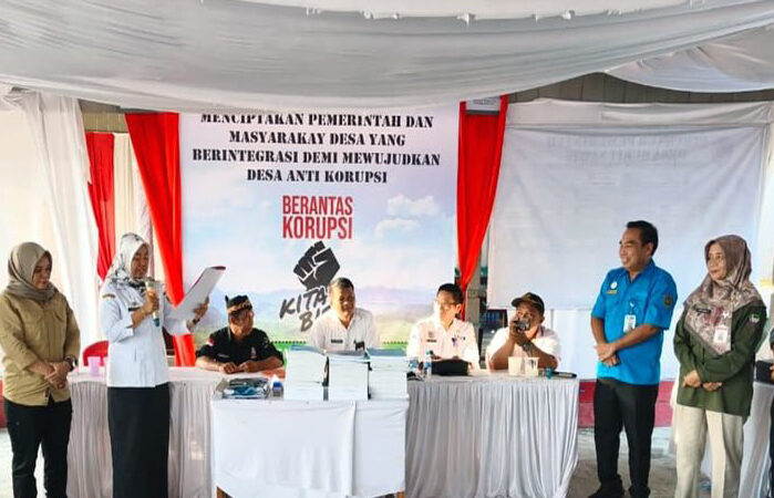 Nilai Tertinggi 96,50, Desa Bukit Sawit Dinobatkan sebagai Desa Antikorupsi