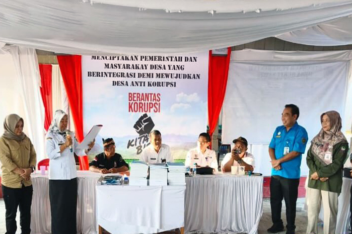 Nilai Tertinggi 96,50, Desa Bukit Sawit Dinobatkan sebagai Desa Antikorupsi