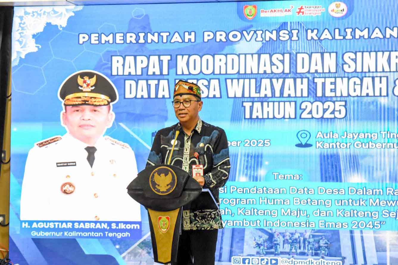 Pemprov Kalteng Gelar Rakor dan Sinkronisasi Data Desa Dukung Pelaksanaan Program Huma Betang