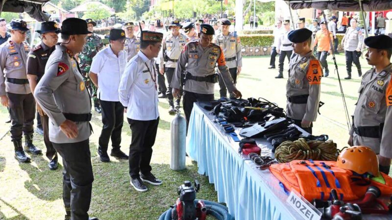 Gubernur Kalteng Hadiri Apel Gelar Pasukan Kesiapsiagaan Tanggap Darurat Bencana Hidrometeorologi