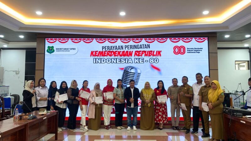 Sekretariat Dewan Perwakilan Rakyat Daerah Kabupaten Kapuas Gelar Lomba Karaoke Setwan Idol