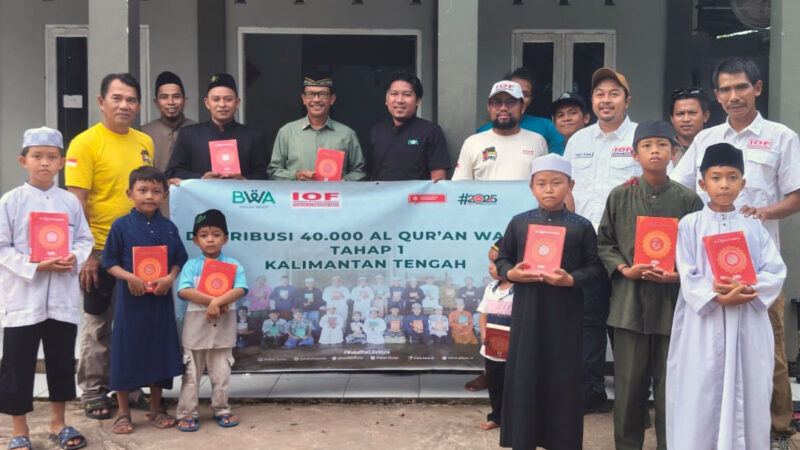 Wabup Lamandau Apresiasi BWA dan IOF Wakaf Alquran Pada Masyarakat Lamandau