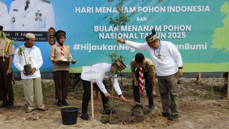 BMPN 2025, Pemprov Gelar Penanaman Pohon Bersama Serentak se-Kalteng