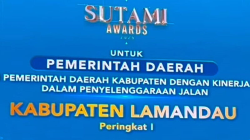 Lamandau Menempati Peringkat Pertama Sutami Award 2025