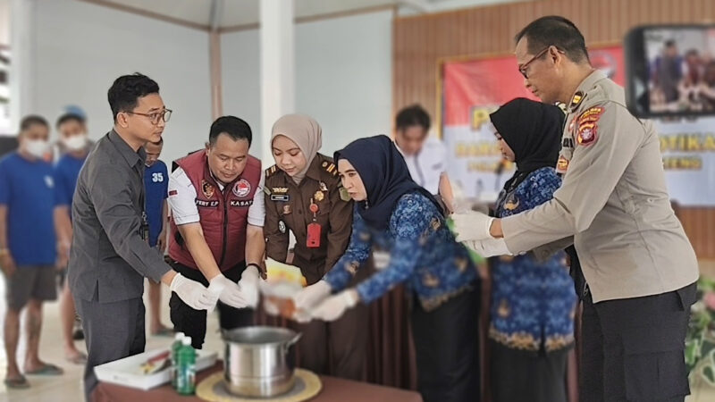 Akhir Tahun, Polres Lamandau Kembali Musnahkan BB Narkotika Lintas Provinsi