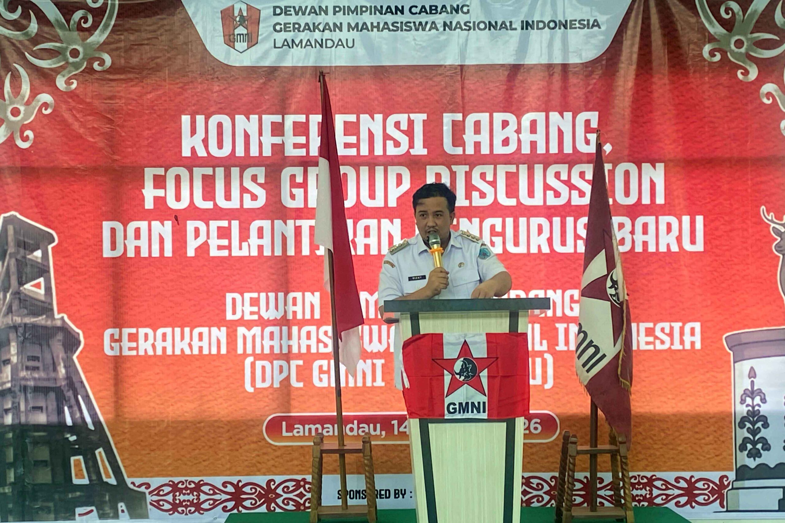 Debby Pramana Putra Nahkodai GMNI Kabupaten Lamandau