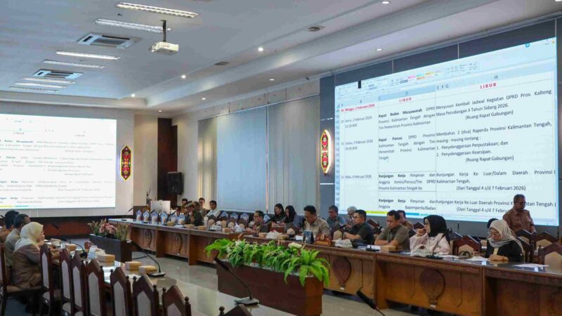 Rapat Banmus DPRD Bersama Pemprov Kalteng