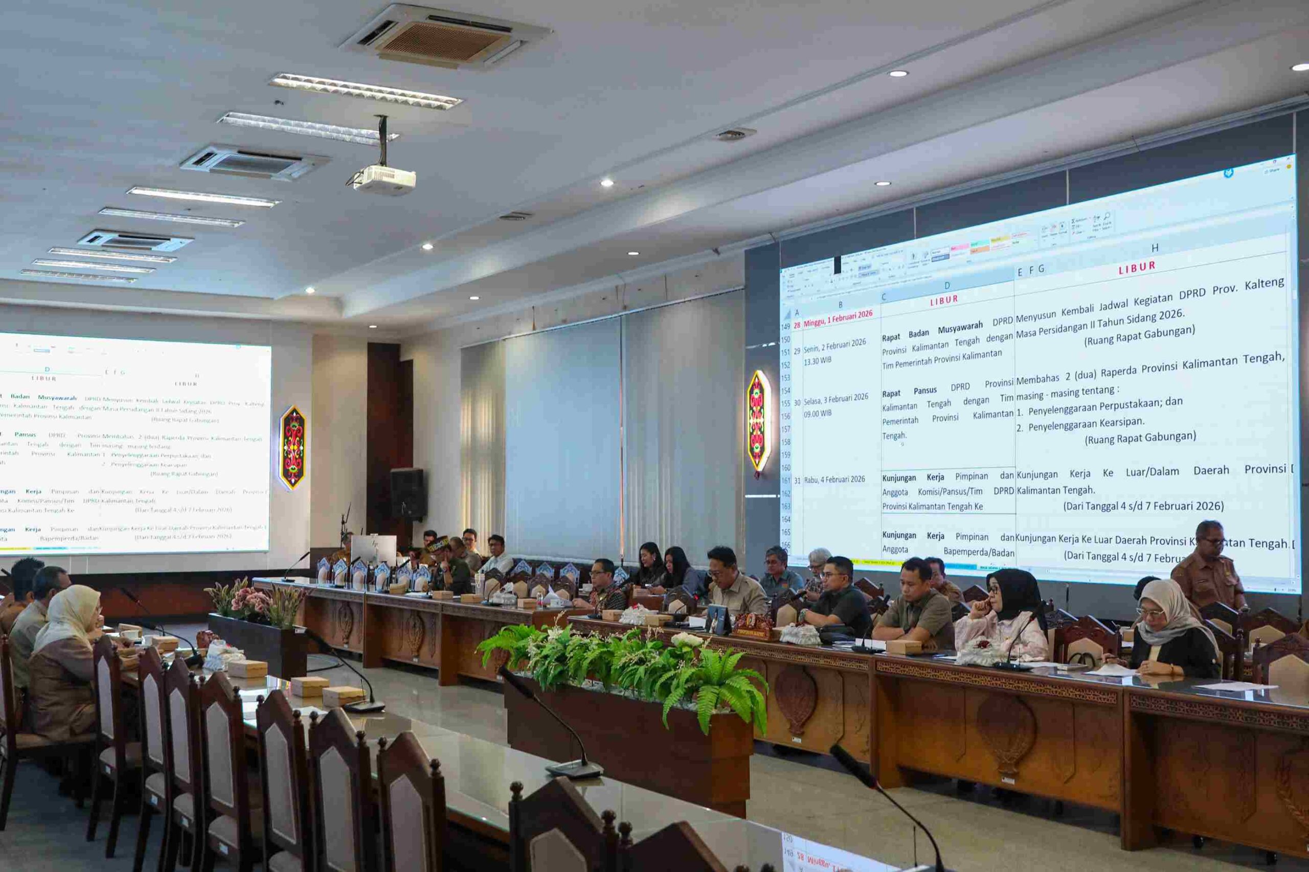 Rapat Banmus DPRD Bersama Pemprov Kalteng