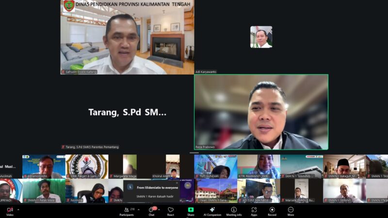 Disdik Gelar Rakor Kepala Sekolah se-Kalteng