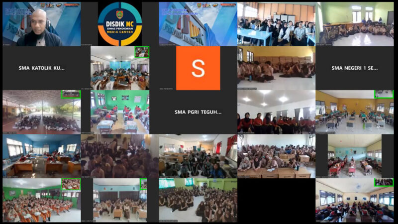 Plt. Kadisdik Ajak Siswa Fokus Belajar dan Kejar Cita-Cita pada Webinar Persiapan UTBK 2026