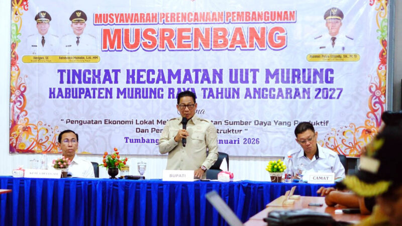 Bupati Mura Hadiri Musrenbang Tingkat Kecamatan Uut Murung