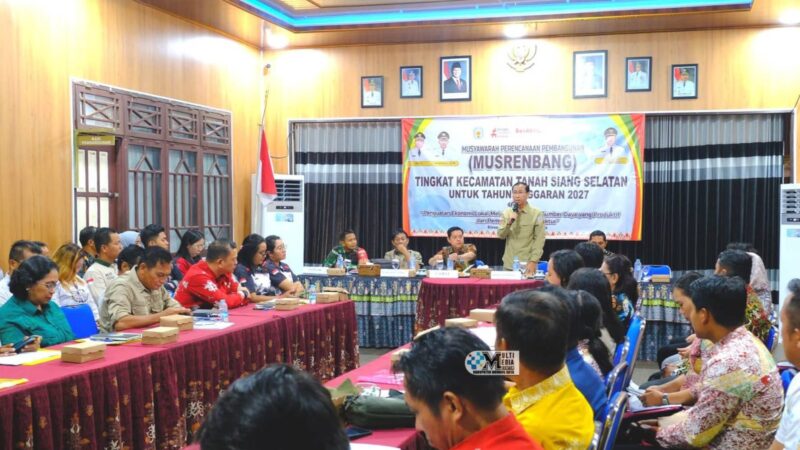 Pemkab Mura Gelar Musrenbang Tingkat Kecamatan Tanah Siang Selatan