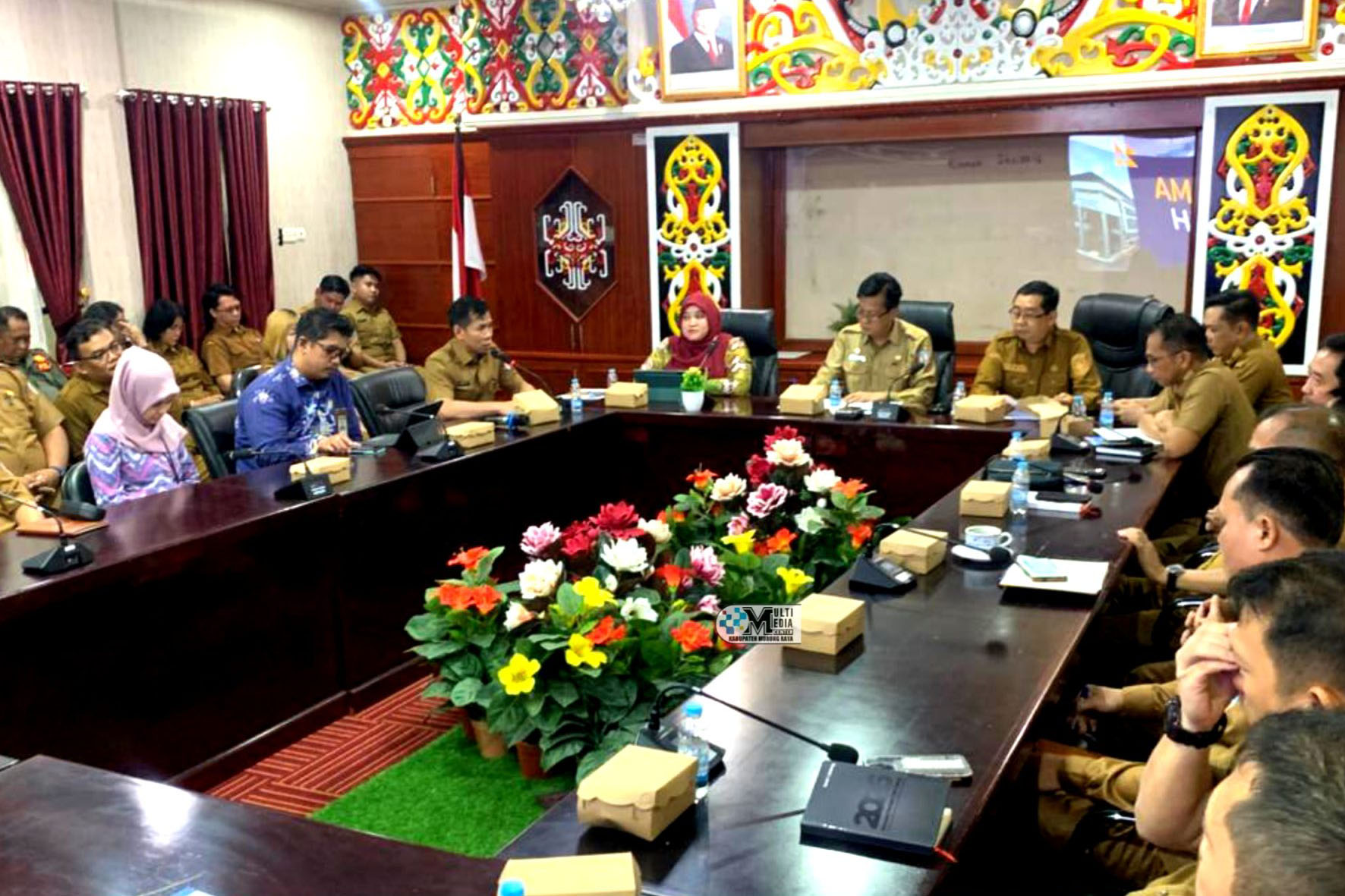 Rapat Bersama BPK RI Perwakilan Kalteng, Pemkab Mura Dorong Percepatan Penyerapan Anggaran