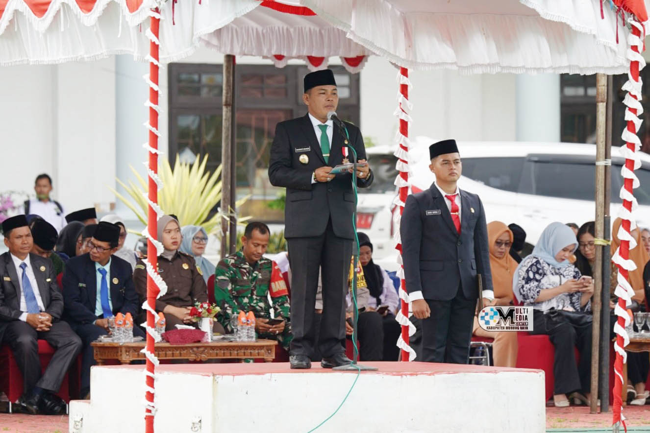 Wabup Rahmanto Muhidin Pimpin Upacara Peringatan HAB Ke-80 Tingkat Murung Raya