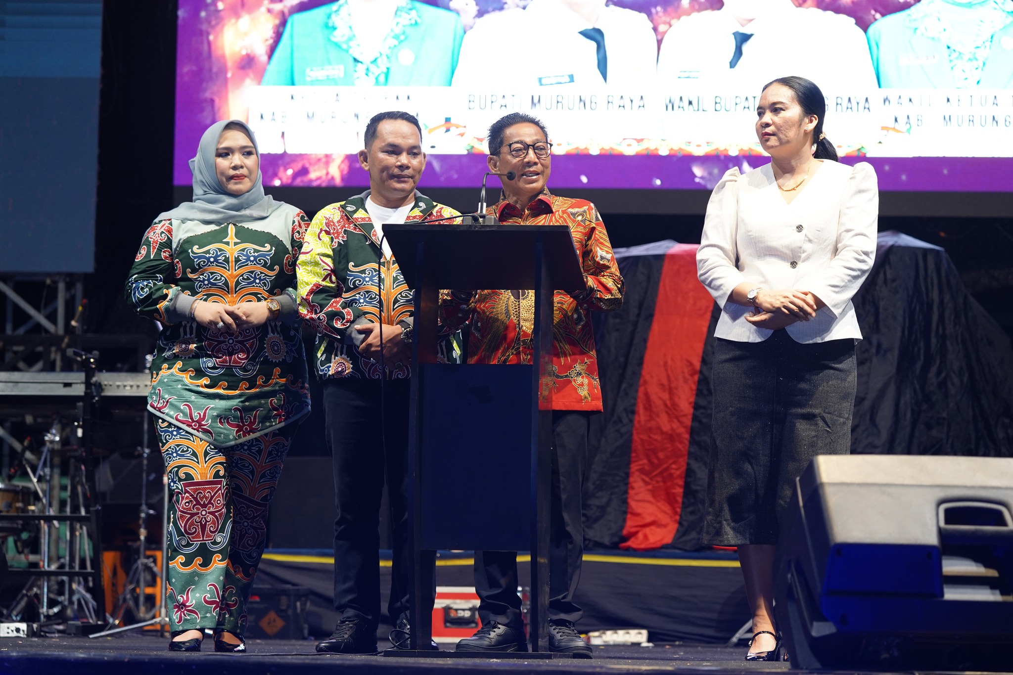Bupati dan Wabup Mura Hadiri Semarak Malam Pergantian Tahun Baru 2026