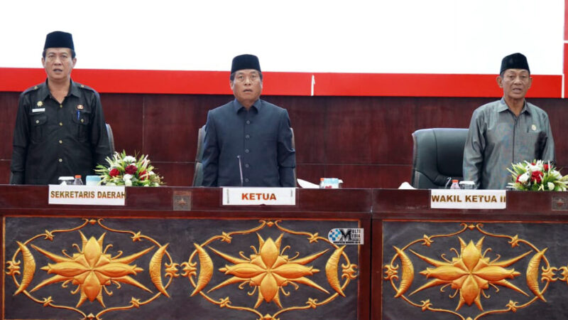 Pj Sekda Sarwo Mintarjo Hadiri Rapur DPRD Mura