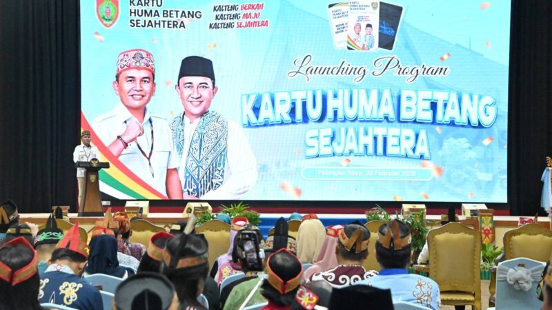 Tepat Setahun Kepemimpinan, Gubernur Agustiar Sabran Luncurkan Kartu Huma Betang Sejahtera