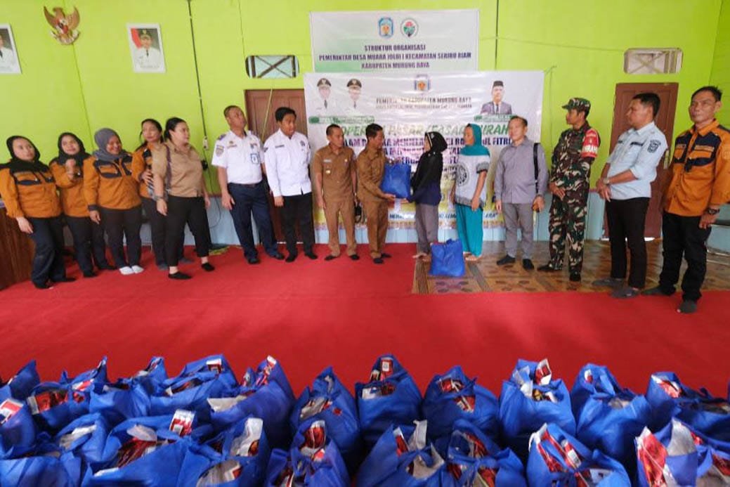 Ringankan Beban Masyarakat, Pemkab Mura Gelar Pasar Murah di Kecamatan Seribu Riam