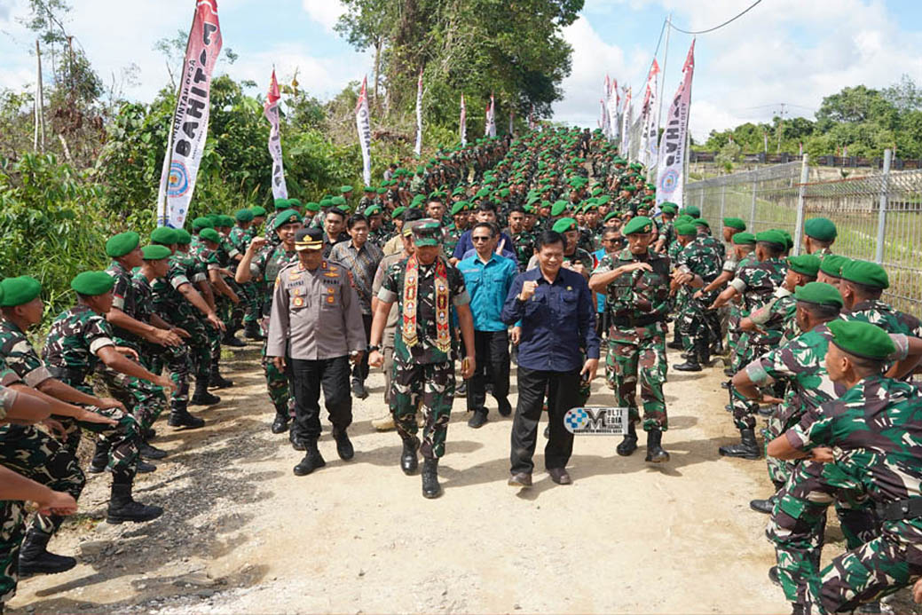 Pj Sekda Mura Terima Kunker Danbrigif TP 86 Mandau