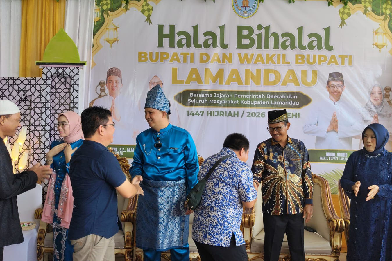 Bupati dan Wabup Lamandau Gelar Halalbihalal Bersama Masyarakat