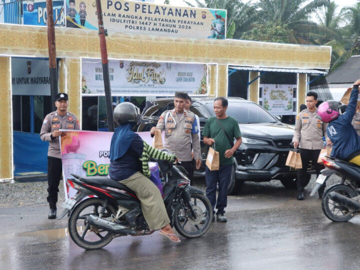 Keluarga Besar Polres Lamandau Berbagi Takjil dan Bukber Bersama Awak Media