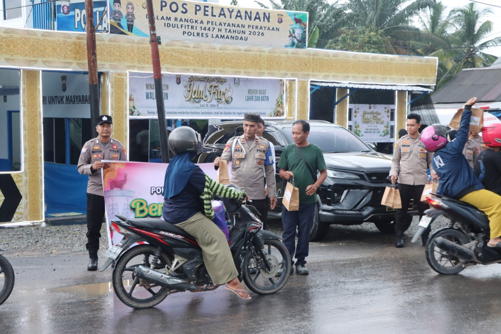 Keluarga Besar Polres Lamandau Berbagi Takjil dan Bukber Bersama Awak Media
