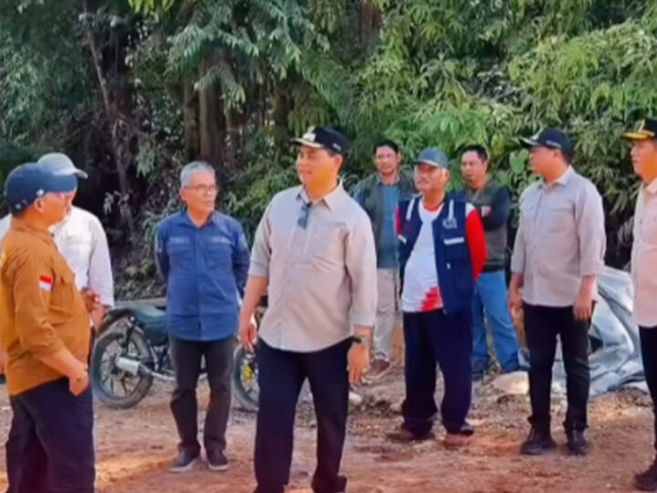 Bupati Barito Utara Tinjau Pembangunan Infrastruktur di Kecamatan Lahei