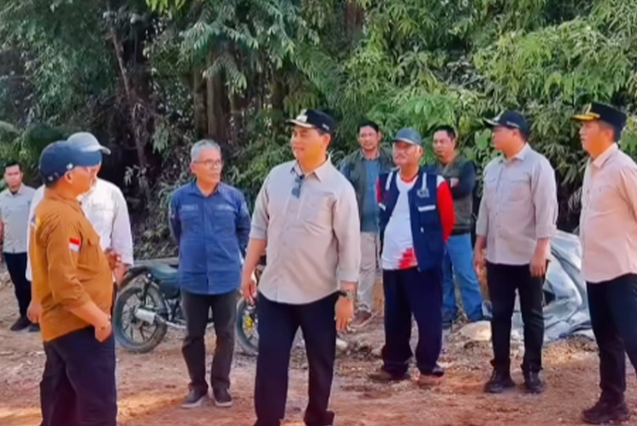 Bupati Barito Utara Tinjau Pembangunan Infrastruktur di Kecamatan Lahei