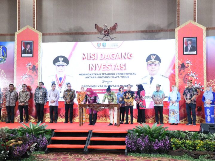 Tingkatkan Jejaring Konektivitas, Kalteng dan Jatim Tandatangani MoU Misi Dagang dan Investasi