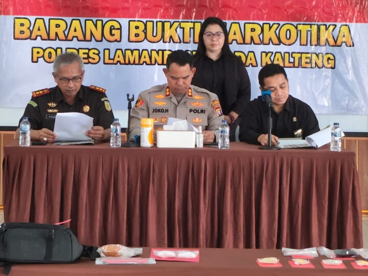 Polres Lamandau Musnahkan Barbuk Narkotika, Termasuk Jenis Etomidate