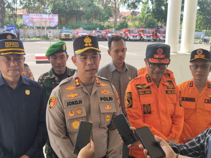 Kapolres Didampingi Wabup Lamandau Pimpin Apel Siaga Karhutla 2026