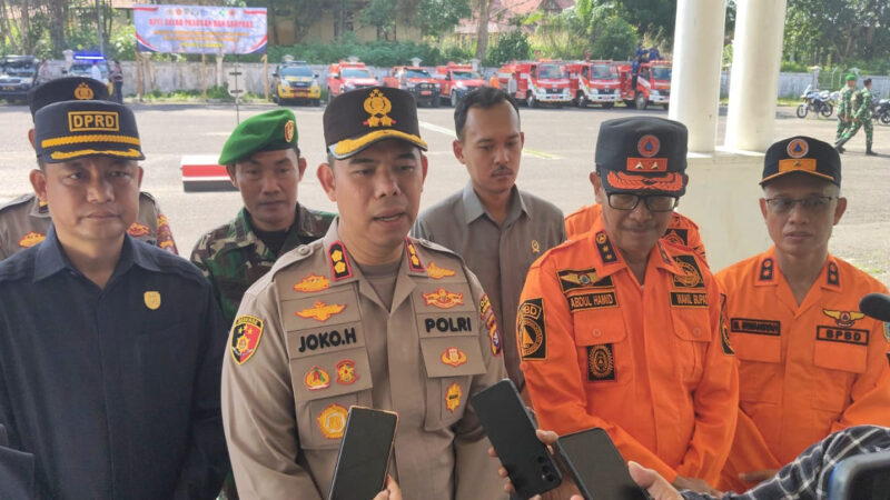 Kapolres Didampingi Wabup Lamandau Pimpin Apel Siaga Karhutla 2026