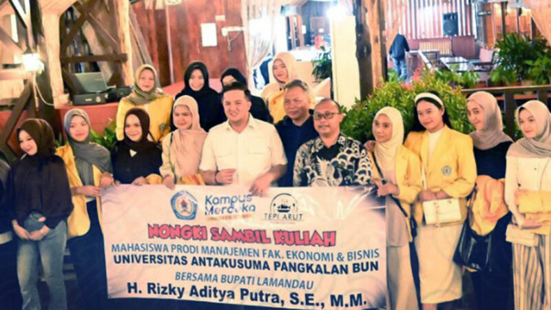 Bupati Lamandau Hadiri “Nongki Sambil Kuliah” Bersama Mahasiswa Universitas Antakusuma