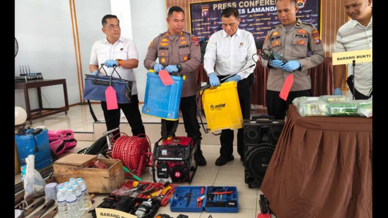 Komplotan Pembobol Pondok Kebun Sawit di Lamandau Dibekuk Polisi