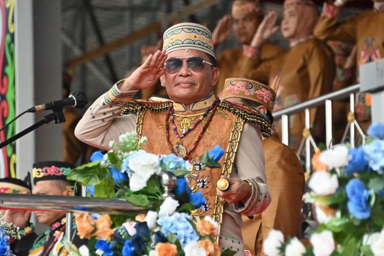 Gubernur Kalteng Pimpin Upacara Peringatan Hari Jadi Barito Utara yang ke-76
