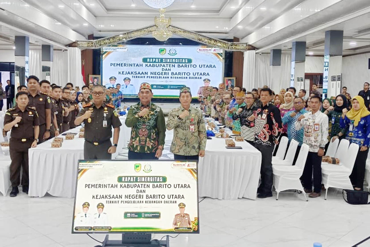 Rapat Sinergitas Pemkab dan Kejari Barut Bahas Pengelolaan Keuangan Daerah