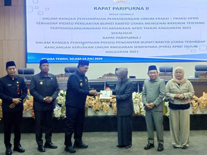 Rapur Penyampaian Pemandangan Umum Fraksi DPRD Terhadap Pidato Pengantar Bupati