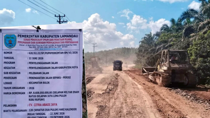 Peningkatan Jalan Simpang Sepaku–Perigi Resmi Dimulai