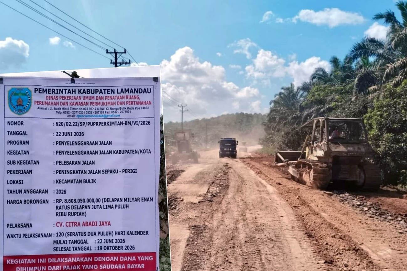 Peningkatan Jalan Simpang Sepaku–Perigi Resmi Dimulai
