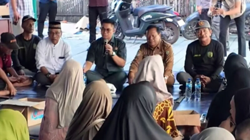 Gerak Cepat Junaidi Kunjungi Korban Kebakaran di Gang Sari Murjani Palangka Raya