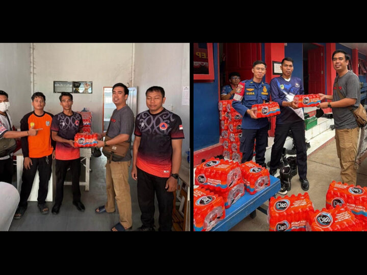 Bentuk Kepedulian, CV Ranoyapo Fourteen Salurkan Bantuan Air Mineral untuk BPBD dan DISDAMKARMAT Barito Utara