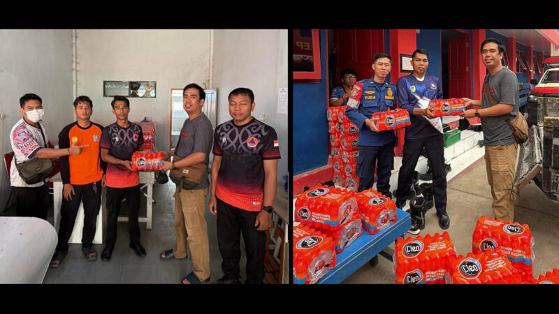 Bentuk Kepedulian, CV Ranoyapo Fourteen Salurkan Bantuan Air Mineral untuk BPBD dan DISDAMKARMAT Barito Utara