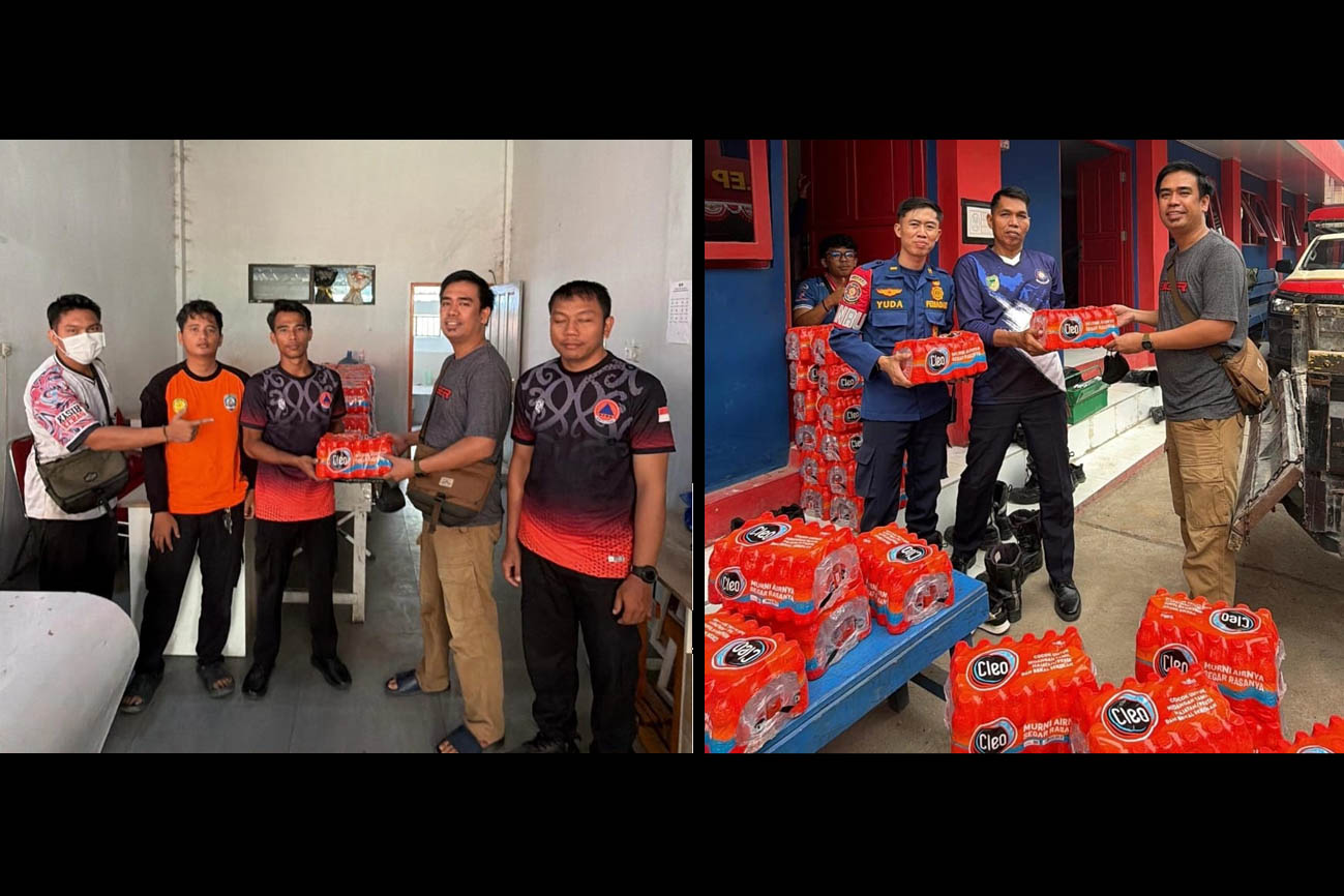 Bentuk Kepedulian, CV Ranoyapo Fourteen Salurkan Bantuan Air Mineral untuk BPBD dan DISDAMKARMAT Barito Utara