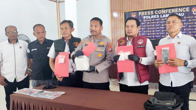 Kurir Sabu 1,2 Kilogram dan 72 Butir Ekstasi Ditangkap di Lamandau