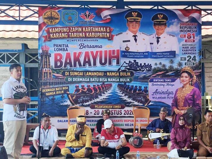 Lomba Bakayuh di Sungai Lamandau Ramaikan HUT ke-81 RI dan Hari Jadi ke-24 Kabupaten Lamandau