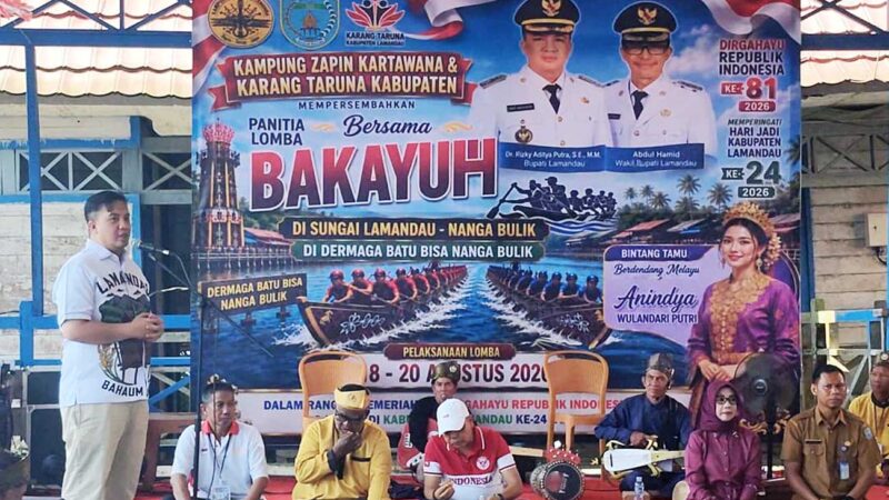 Lomba Bakayuh di Sungai Lamandau Ramaikan HUT ke-81 RI dan Hari Jadi ke-24 Kabupaten Lamandau