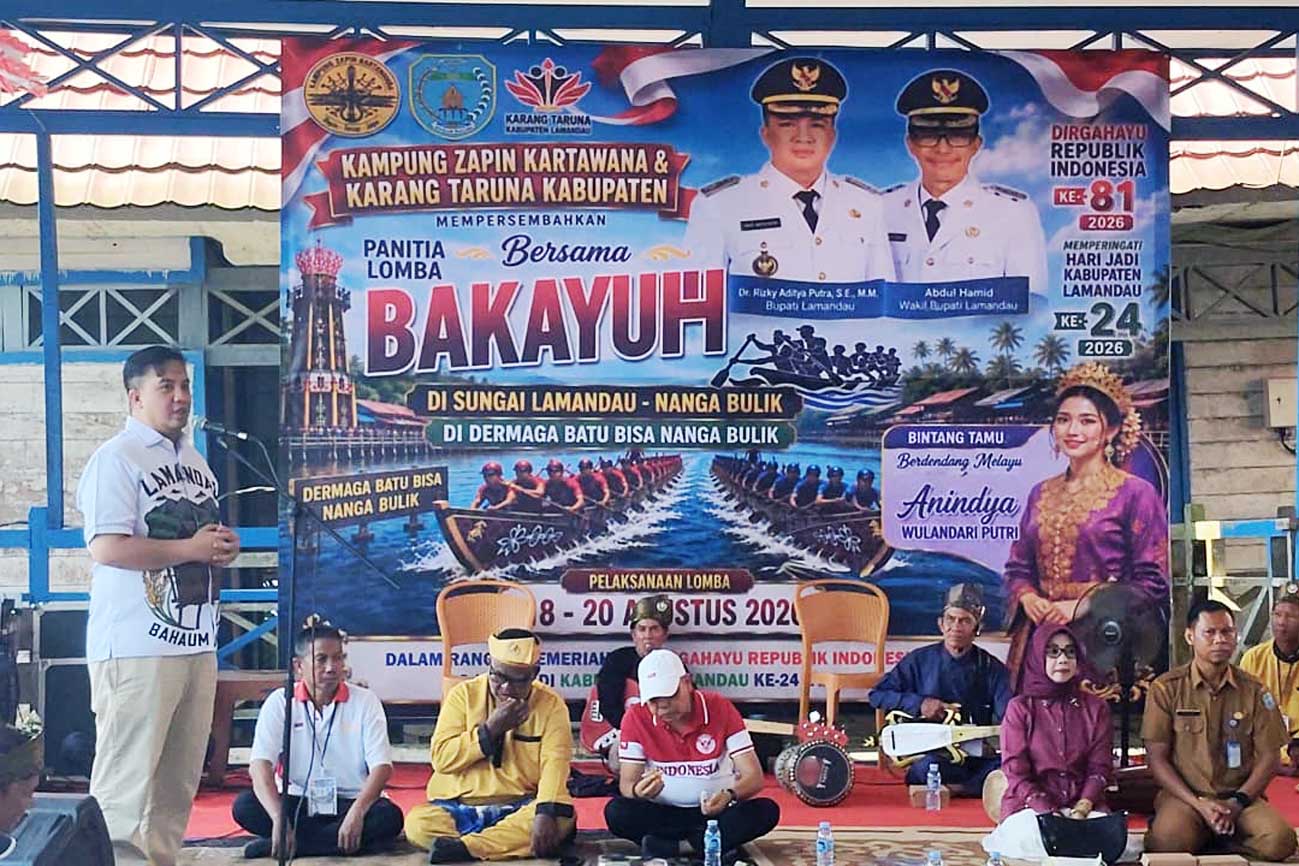 Lomba Bakayuh di Sungai Lamandau Ramaikan HUT ke-81 RI dan Hari Jadi ke-24 Kabupaten Lamandau