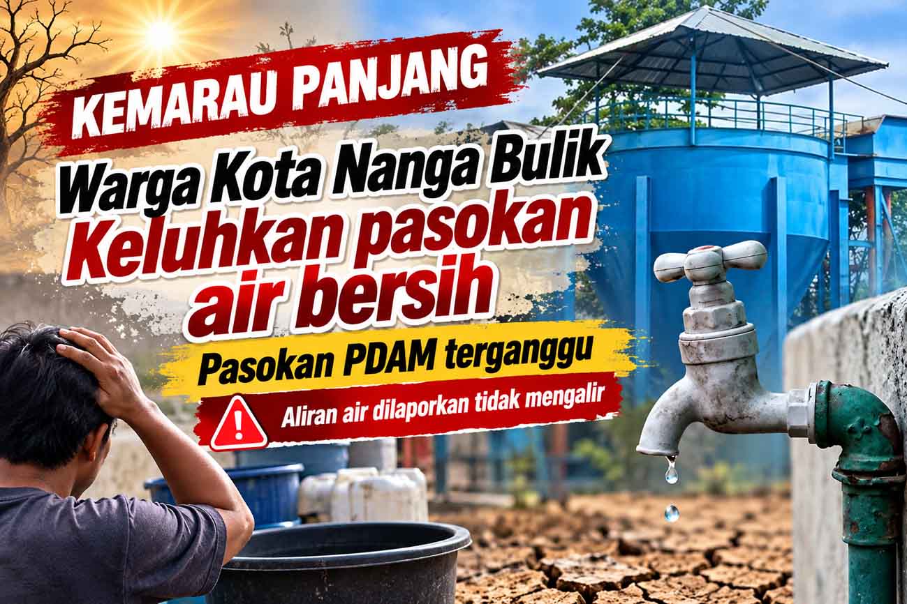 Pasokan Air PDAM Terganggu di Tengah Kemarau, Warga Nanga Bulik Keluhkan Krisis Air Bersih